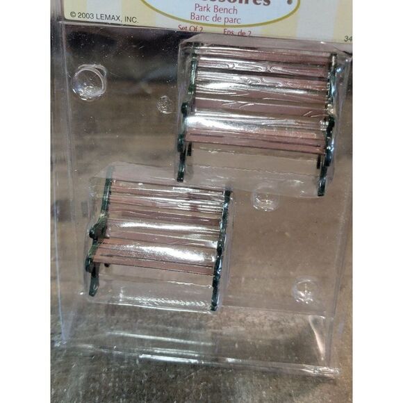 Lemax 2003 park bench Village accessory Decor figure - Picture 2 of 3